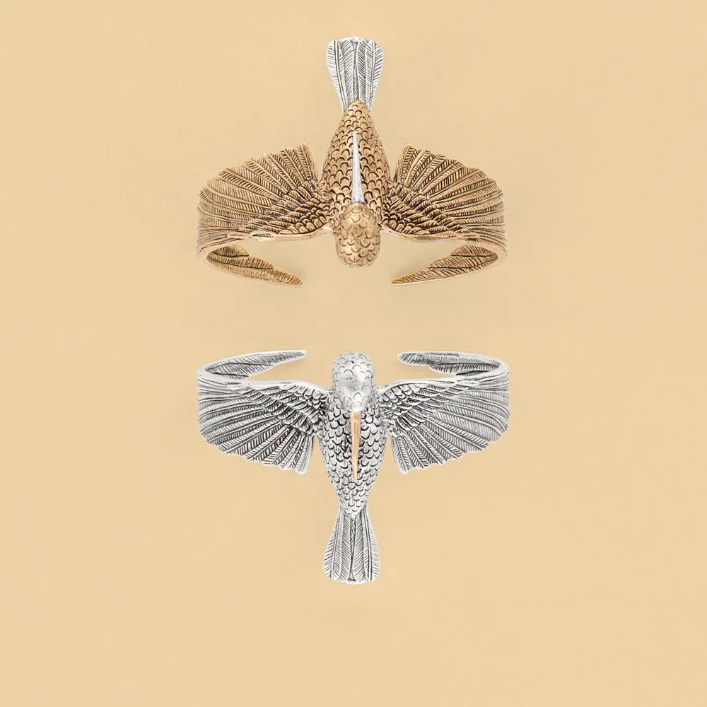 Hummingbird Cuff in Bronze