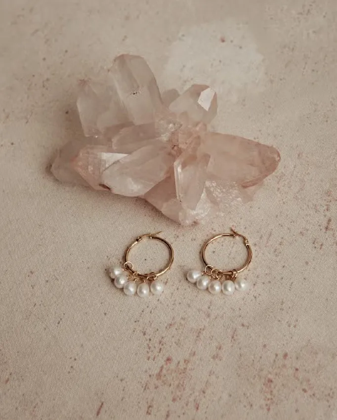 Indi Pearl Hoops
