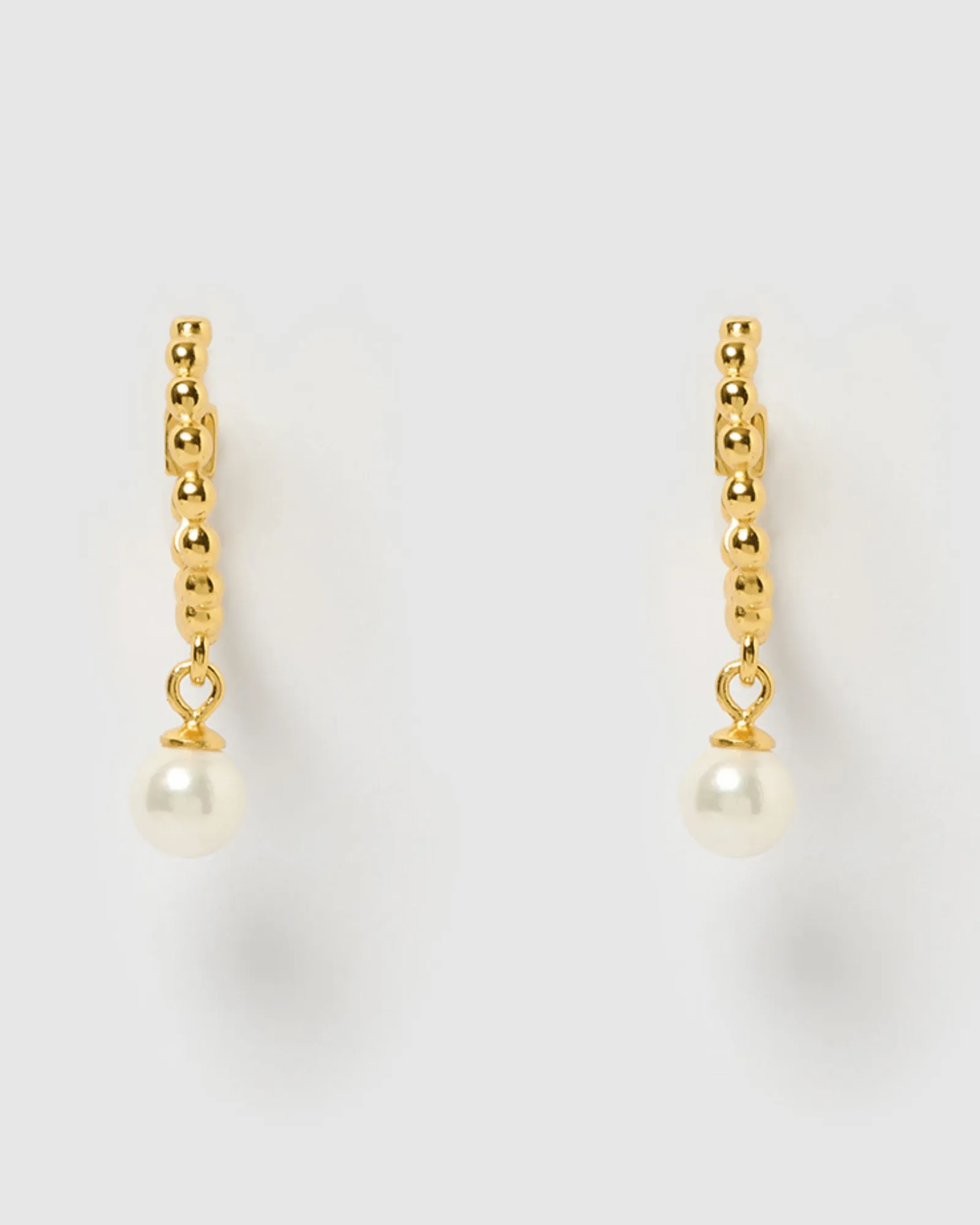 Izoa Eliza Earrings Gold Pearl