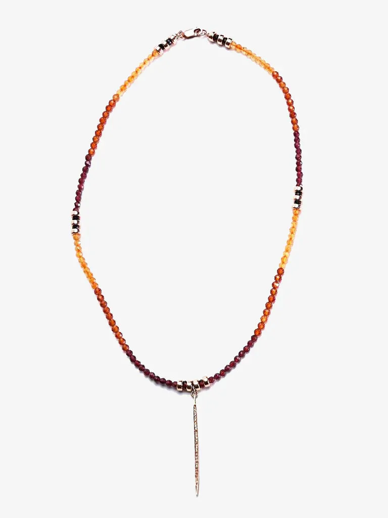 JADA JO NECKLACE - BURNING AMBER