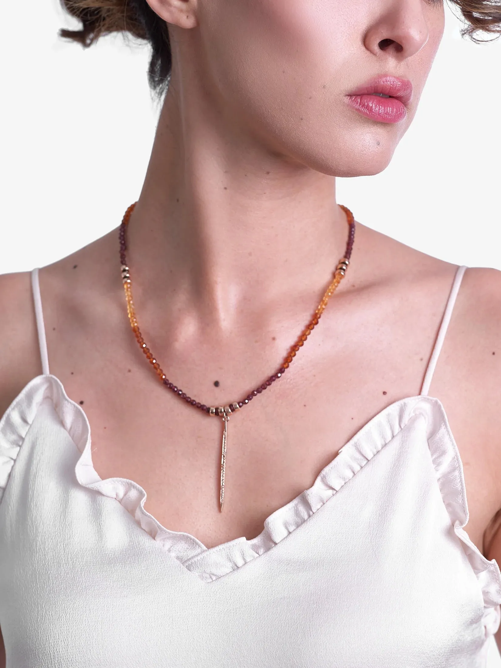 JADA JO NECKLACE - BURNING AMBER