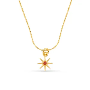 January Birthstone Garnet Necklace
