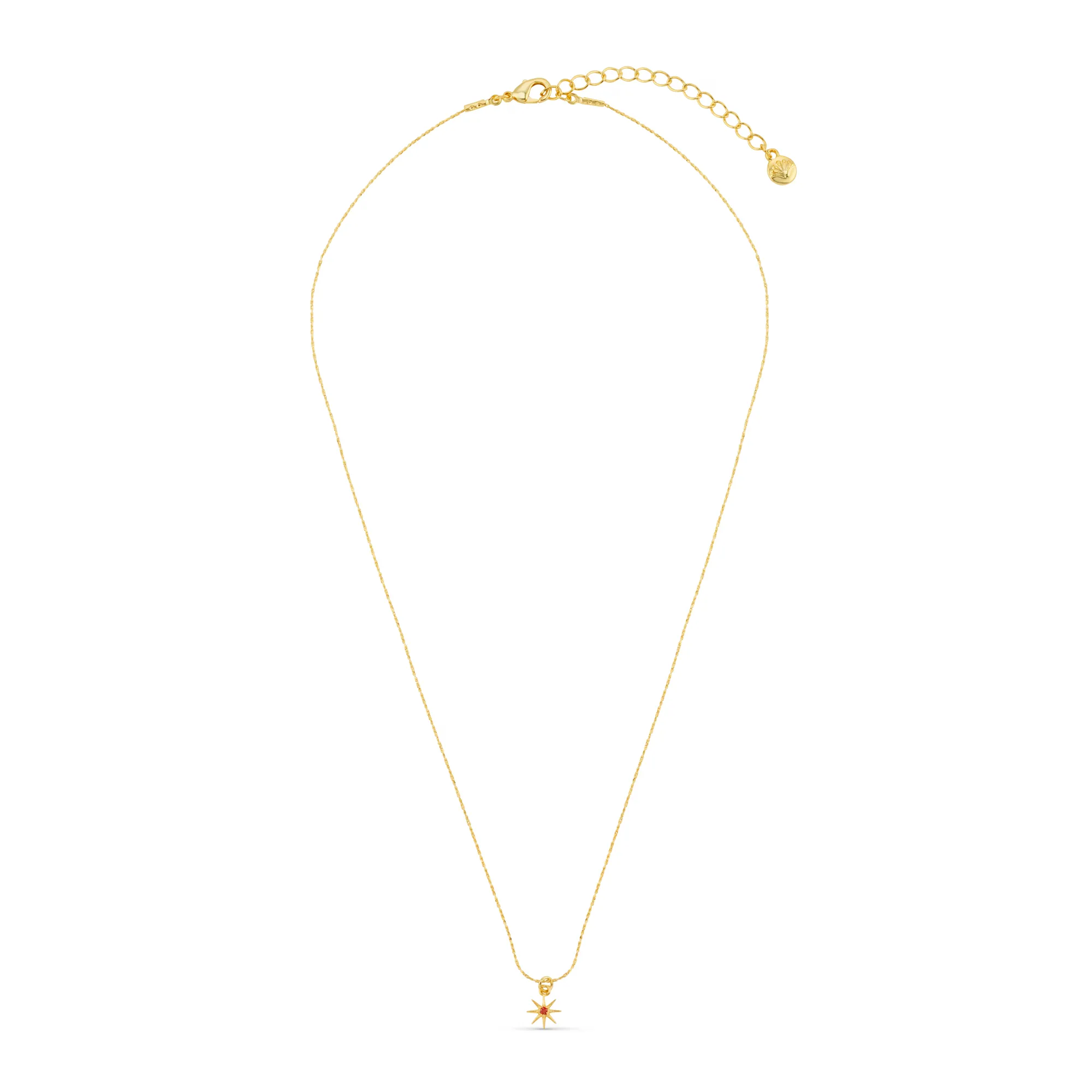 January Birthstone Garnet Necklace