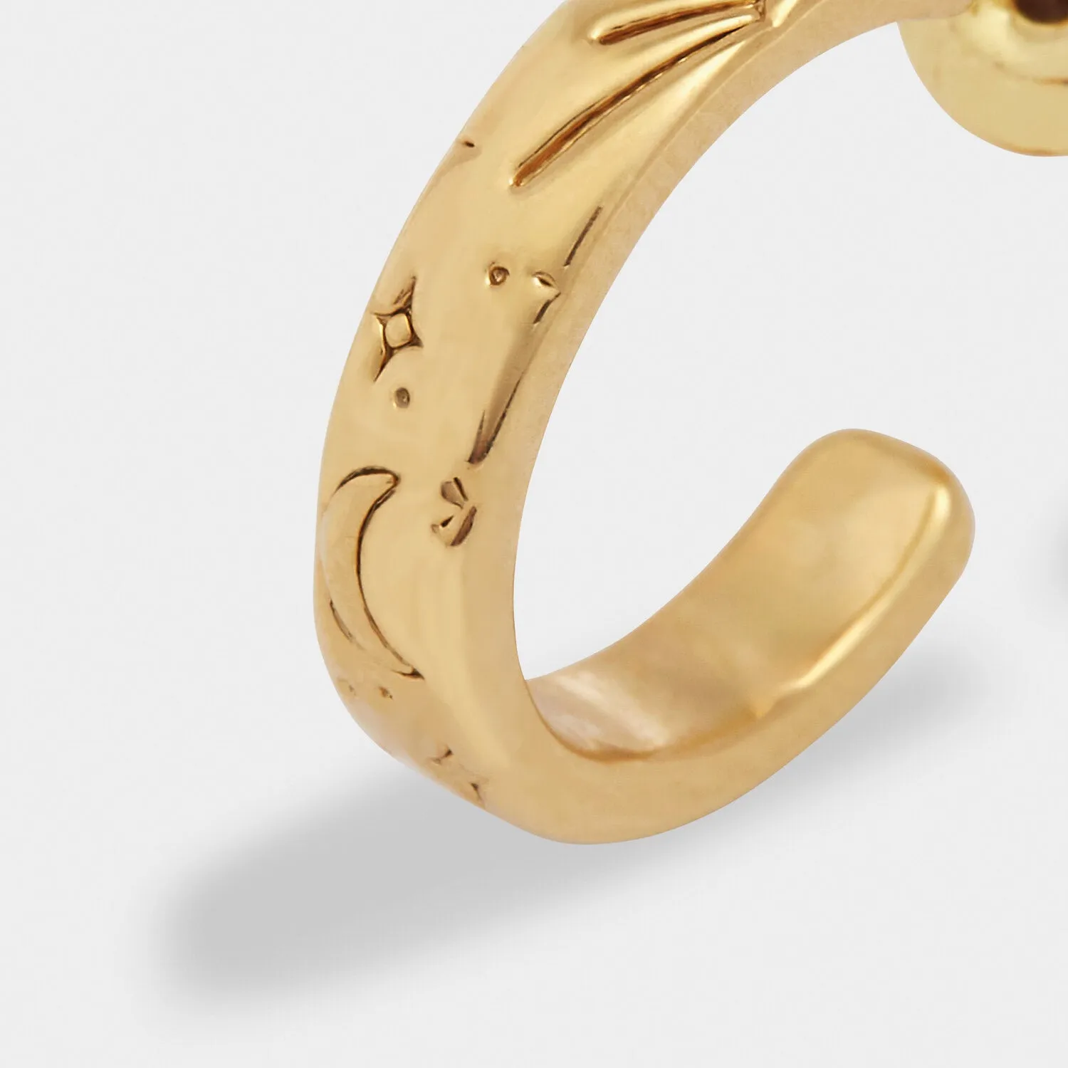 Katie Loxton Gold Coated Waterproof Luna Hoop Earrings