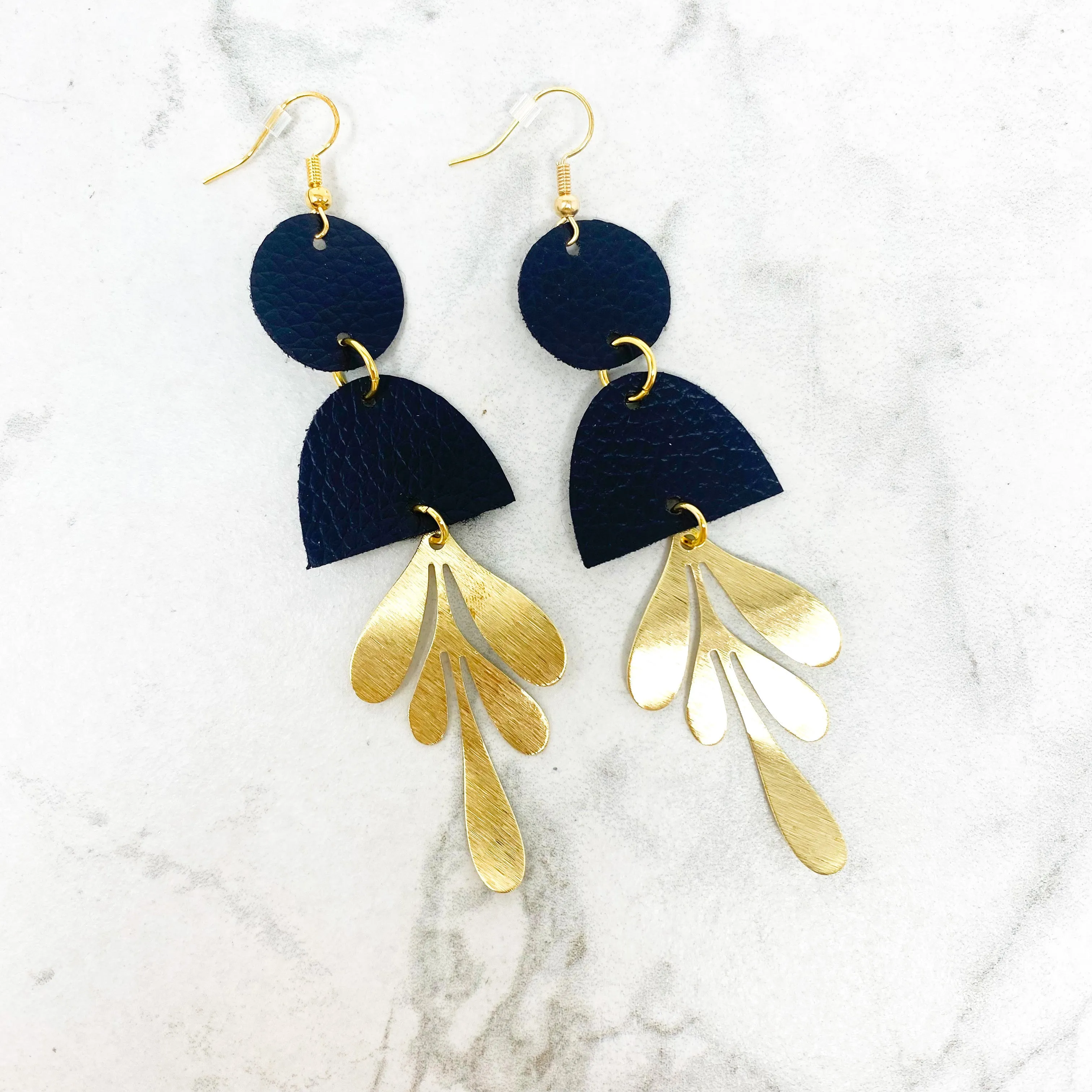 Kensington Leather Earrings