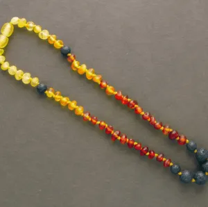 Lemon Vines Unpolished Rainbow AromaTherapy Children’s Necklace