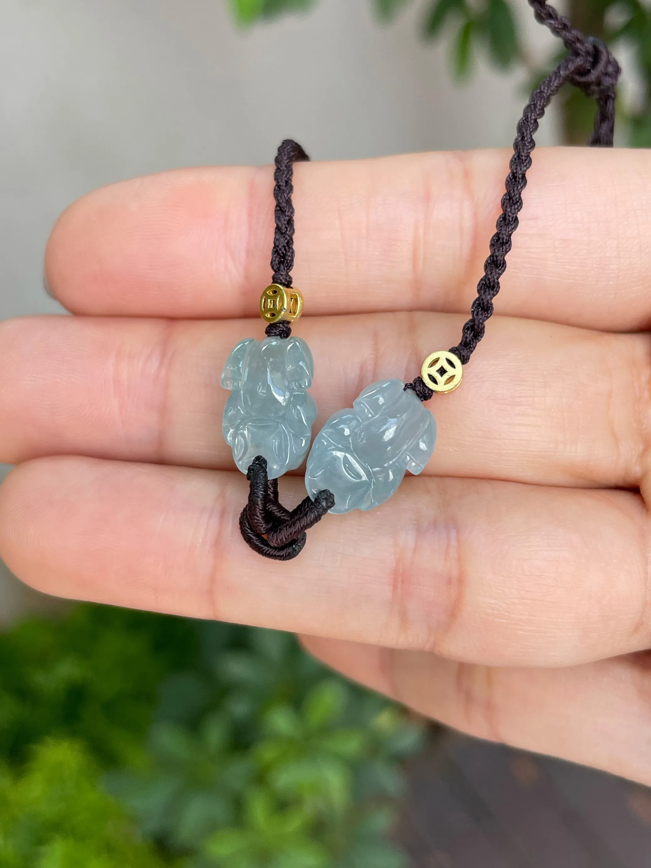 Light Blue Jade Pixiu Bracelet (NJBA086)