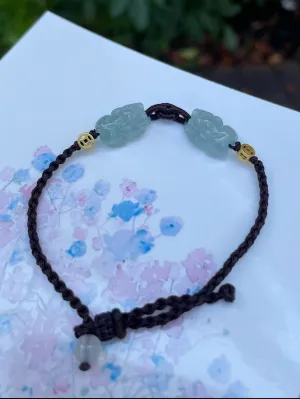 Light Blue Jade Pixiu Bracelet (NJBA086)