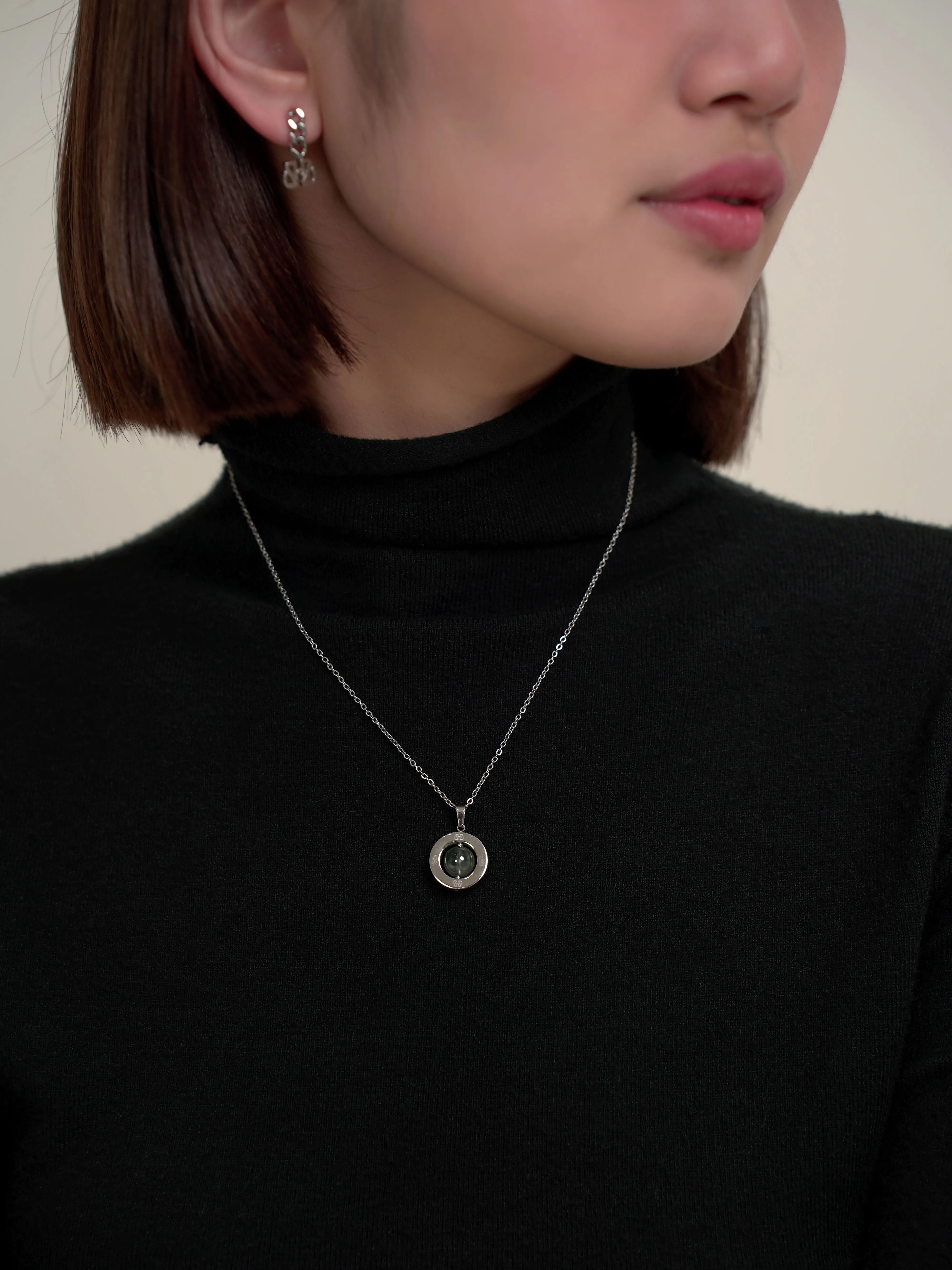 Magic Stone Necklace Collection GREEN PHANTOM QUARTZ 绿幽灵