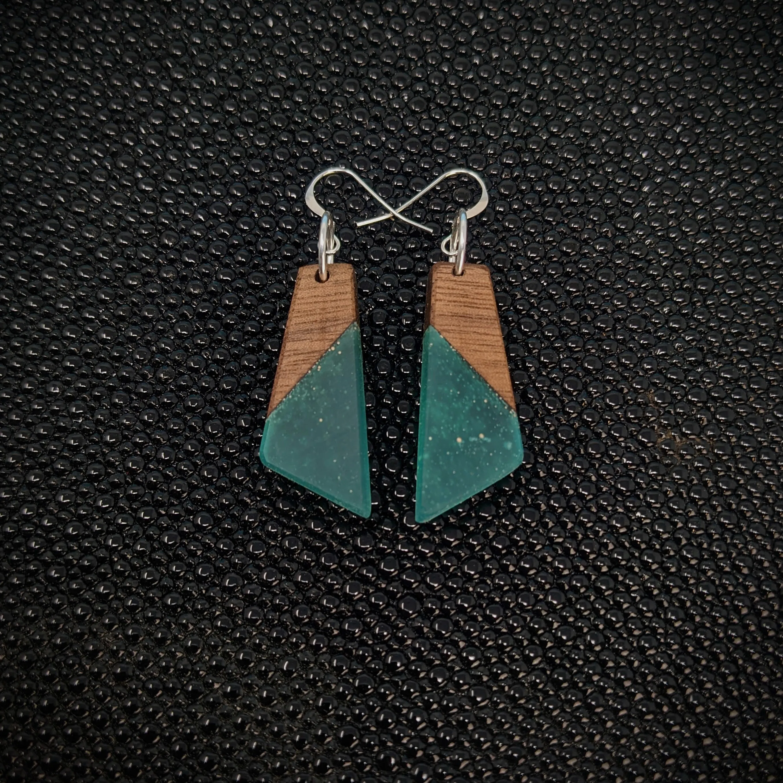 Mahogany Points Dangle Earrings