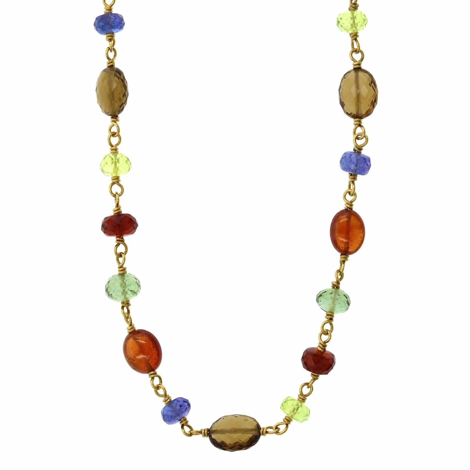 Mallary Marks 22K Yellow Gold Multi Gem Bead Necklace