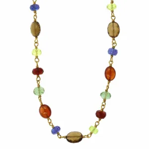 Mallary Marks 22K Yellow Gold Multi Gem Bead Necklace