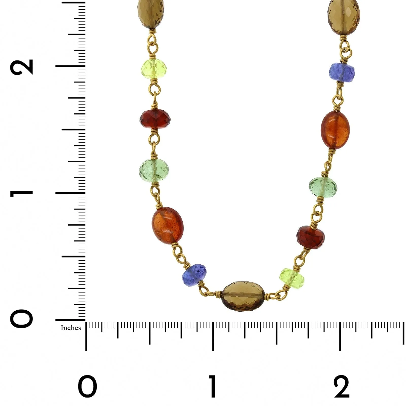 Mallary Marks 22K Yellow Gold Multi Gem Bead Necklace