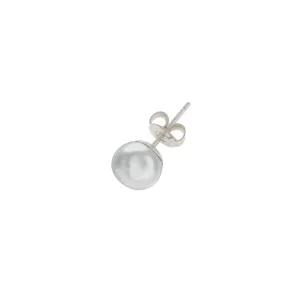 Men's Single 8mm Dove Grey Freshwater Pearl Stud