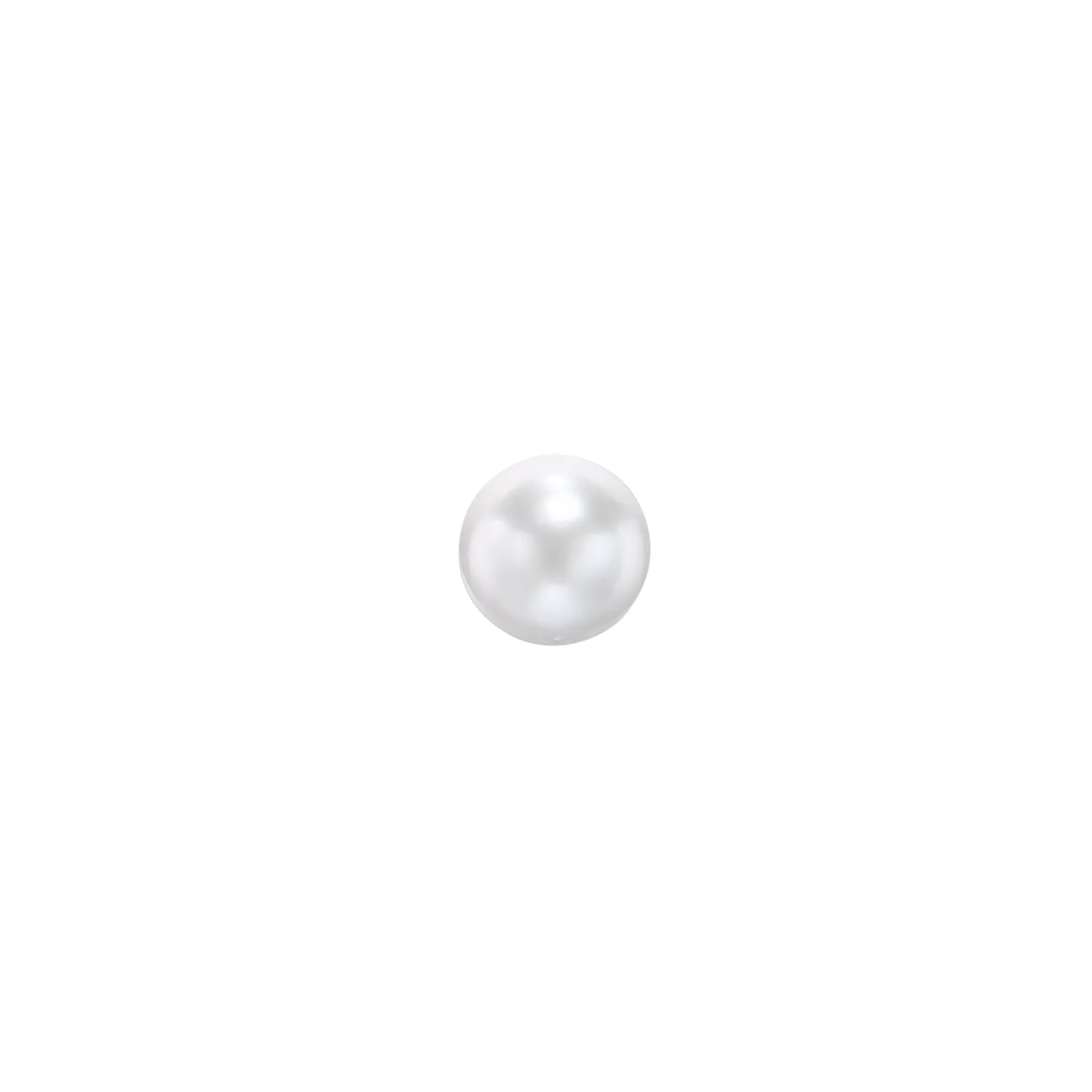 Men's Single 8mm White Freshwater Pearl Stud