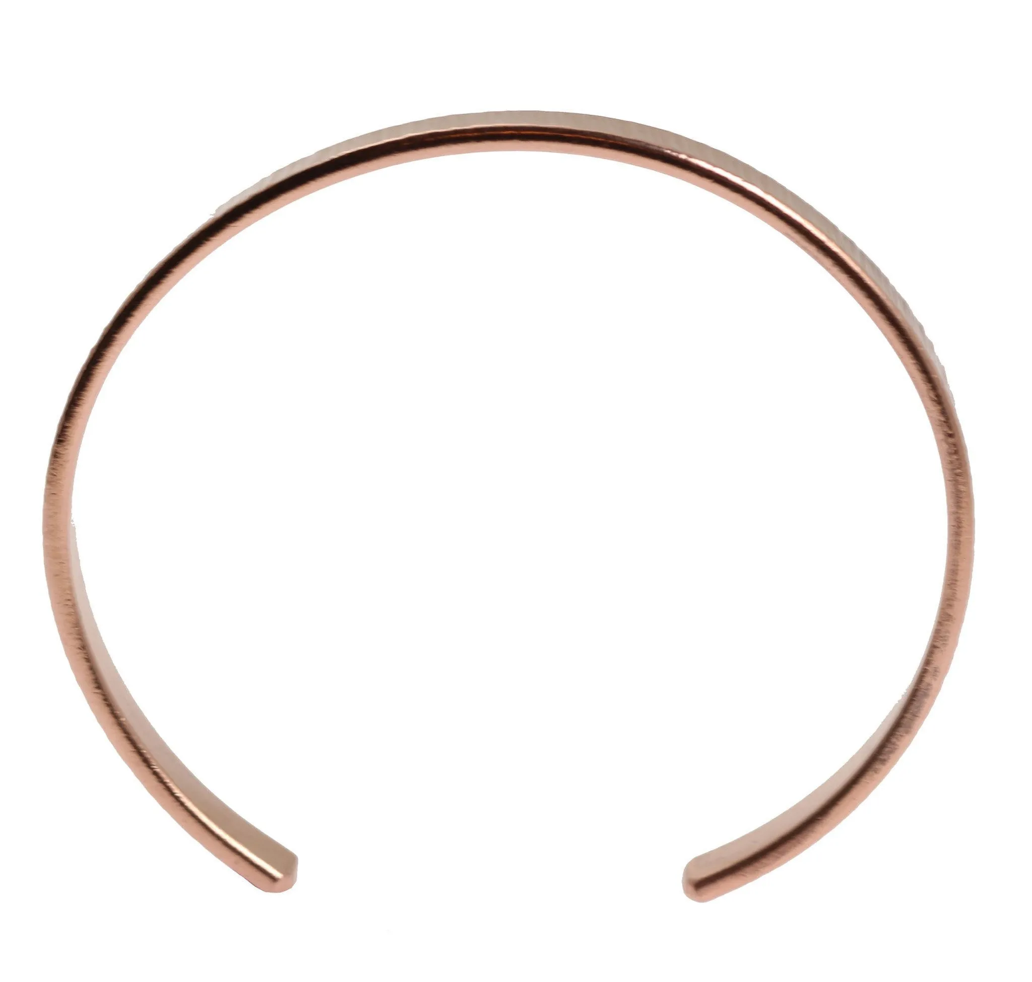 Men's Thin Chased Copper Cuff Bracelet