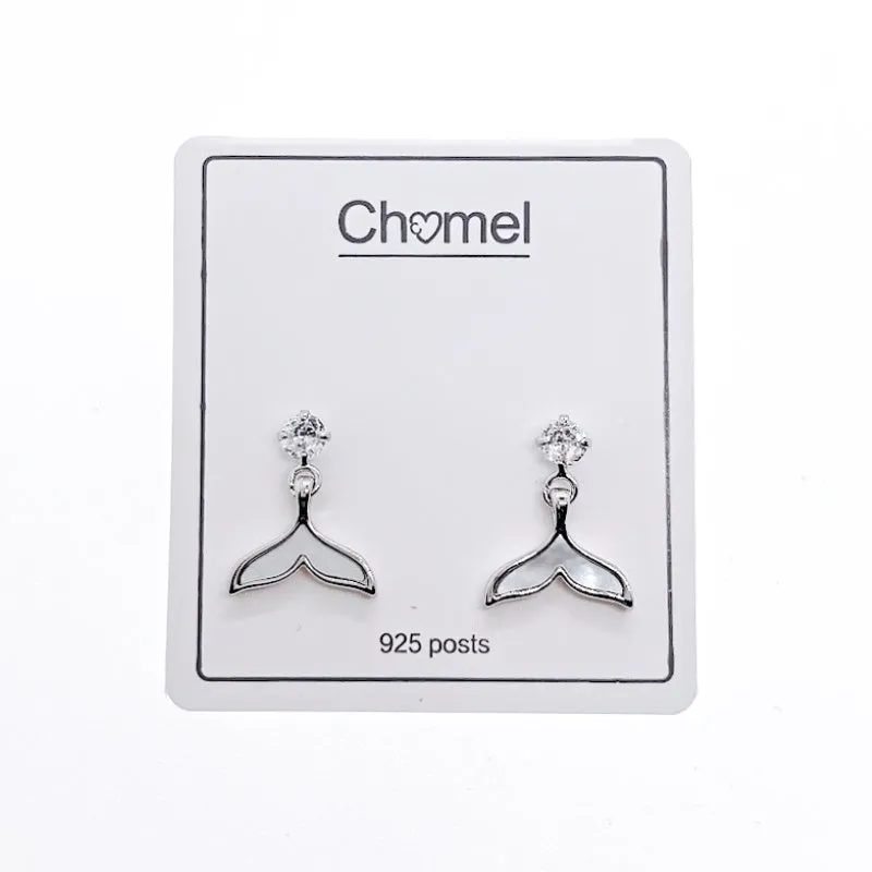 Mermaid Tail Mother of Pearl Earrings