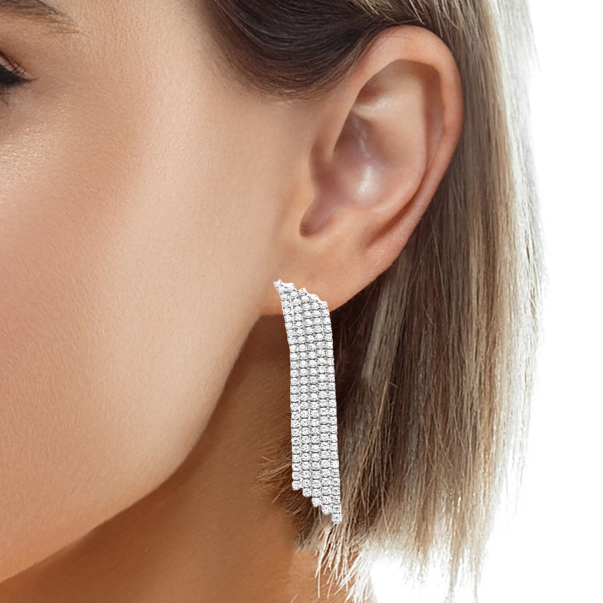 Multi Chain Drop Earrings