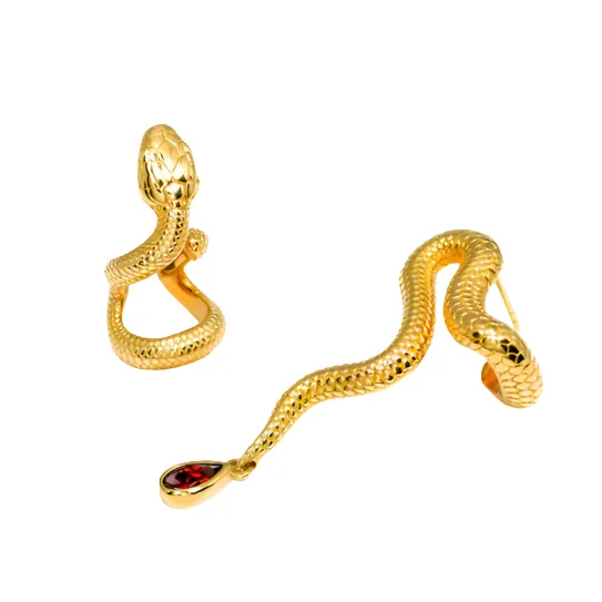 Mythical Serpent Ear Cuff & Earring (Right & Left)
