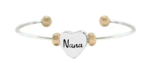 Nana 2 Tone Cuff Bracelet
