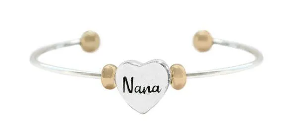 Nana 2 Tone Cuff Bracelet