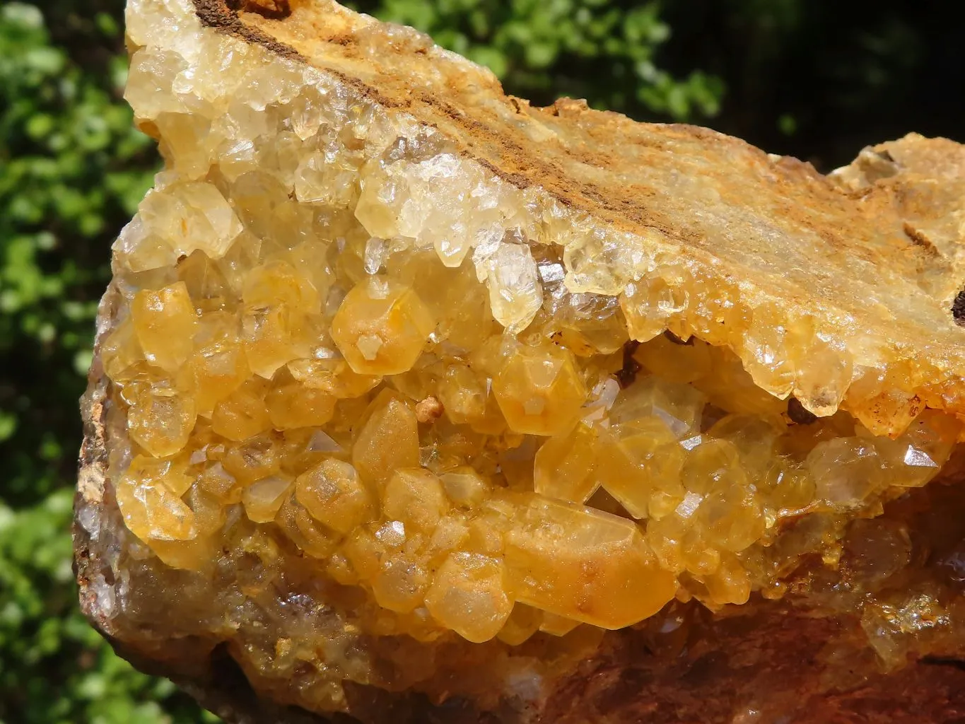 Natural Limonite Quartz Clusters x 3 From Solwezi, Zambia