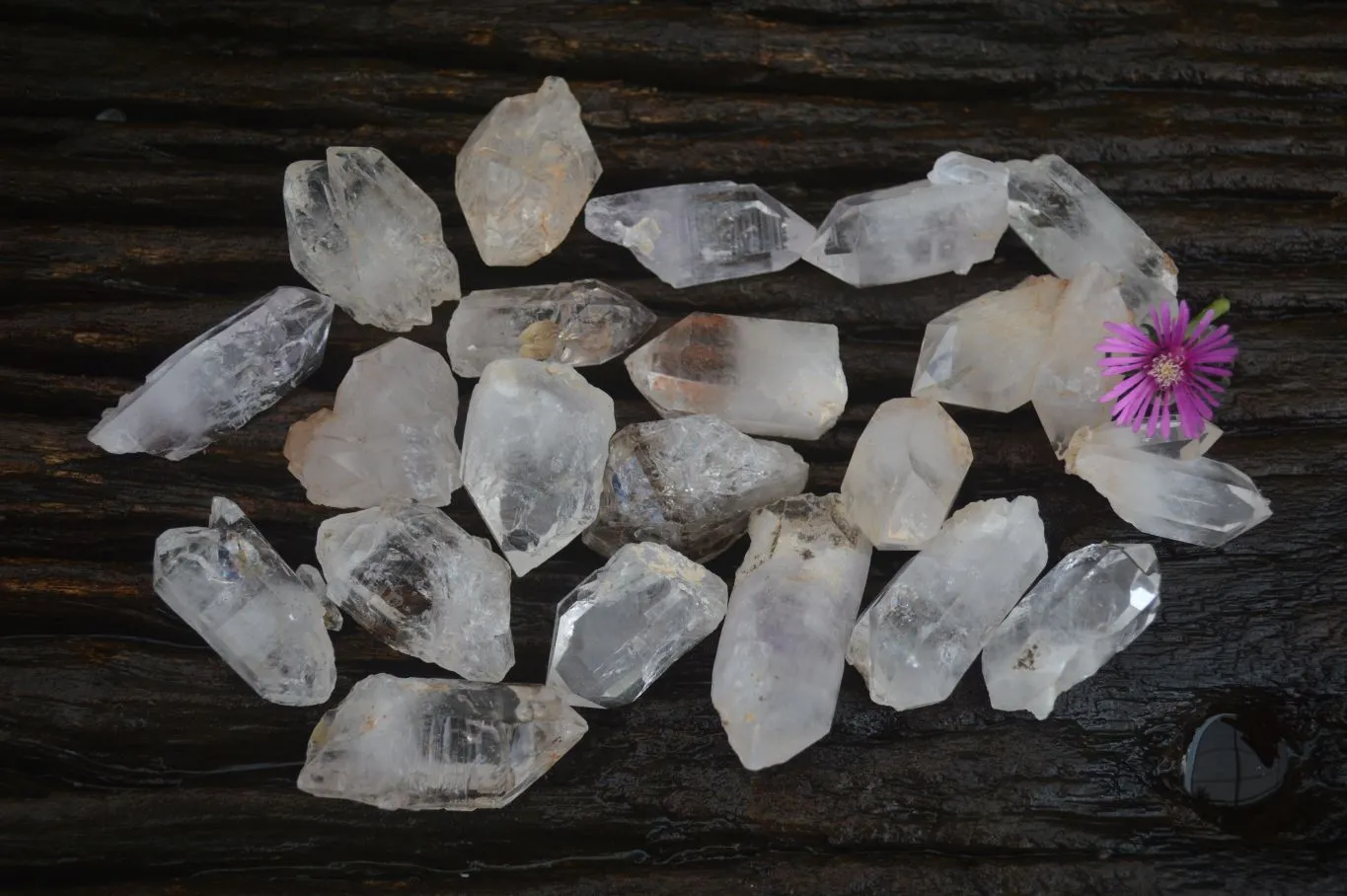 Natural Mixed Selection Of Brandberg Quartz Crystals x 35 From Namibia