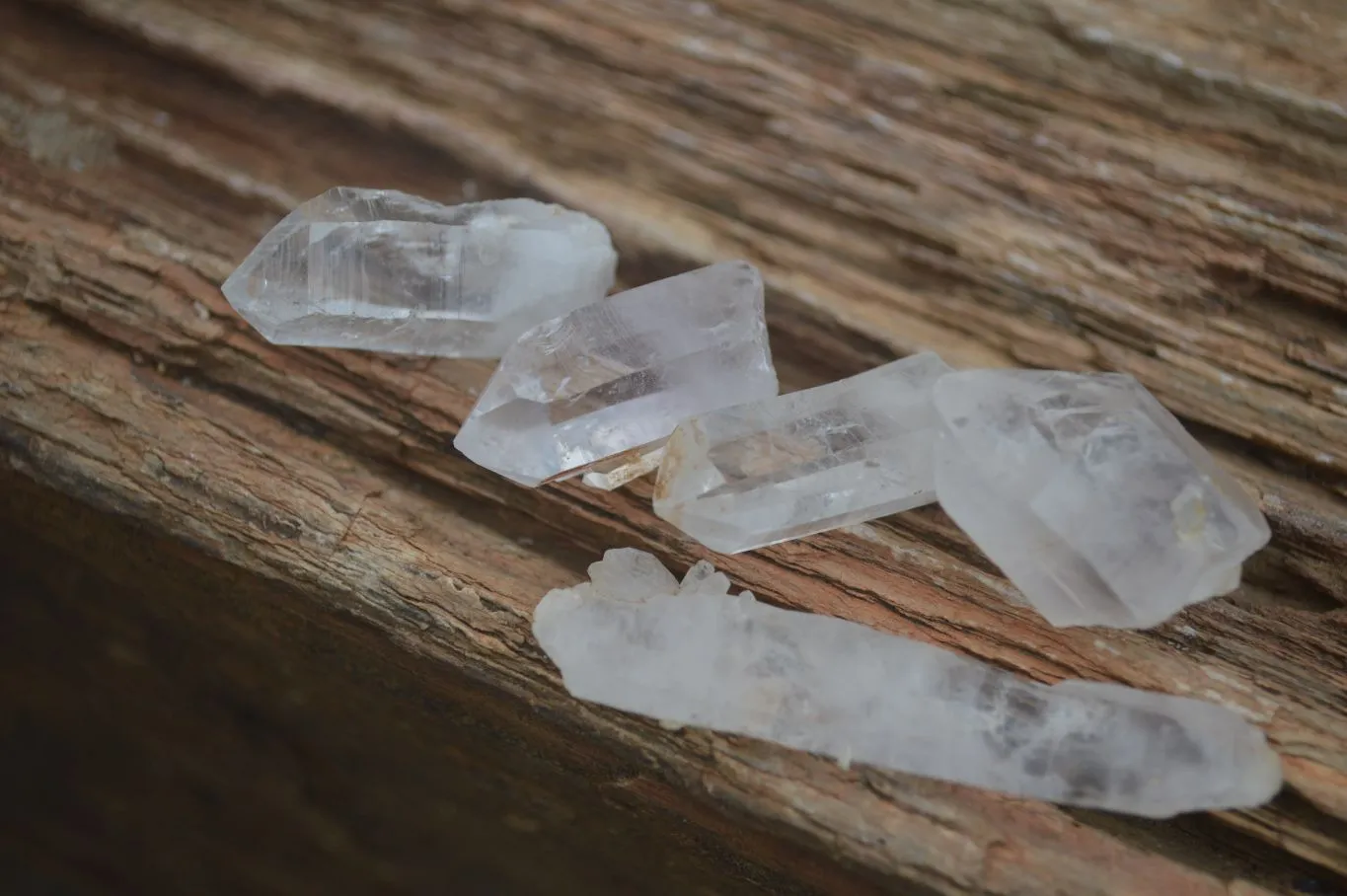 Natural Mixed Selection Of Brandberg Quartz Crystals x 35 From Namibia