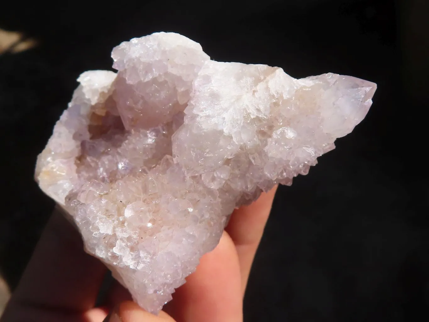 Natural Pale Lilac Spirit Amethyst Quartz Crystals x 20 From Boekenhouthoek, South Africa