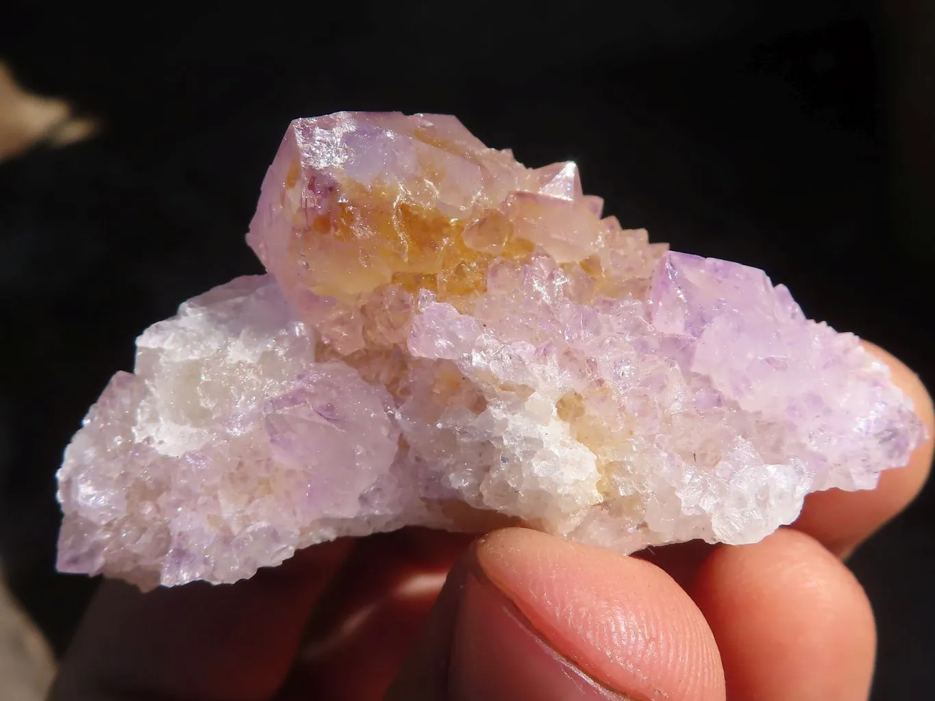 Natural Pale Lilac Spirit Amethyst Quartz Crystals x 20 From Boekenhouthoek, South Africa