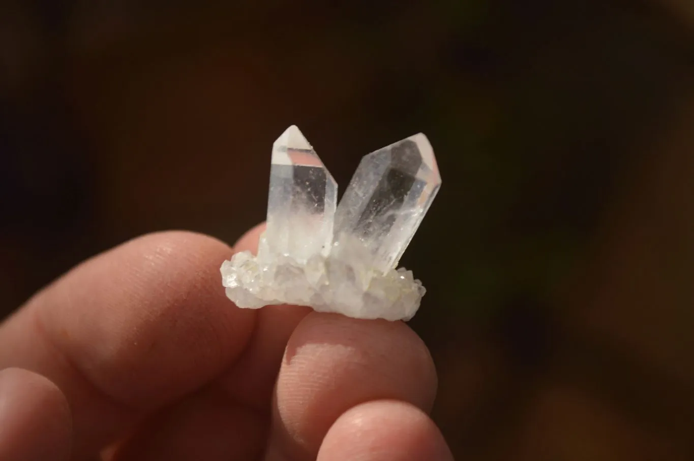 Natural Small Semi Optic Clear Brandberg Quartz Crystals x 70 From Brandberg, Namibia