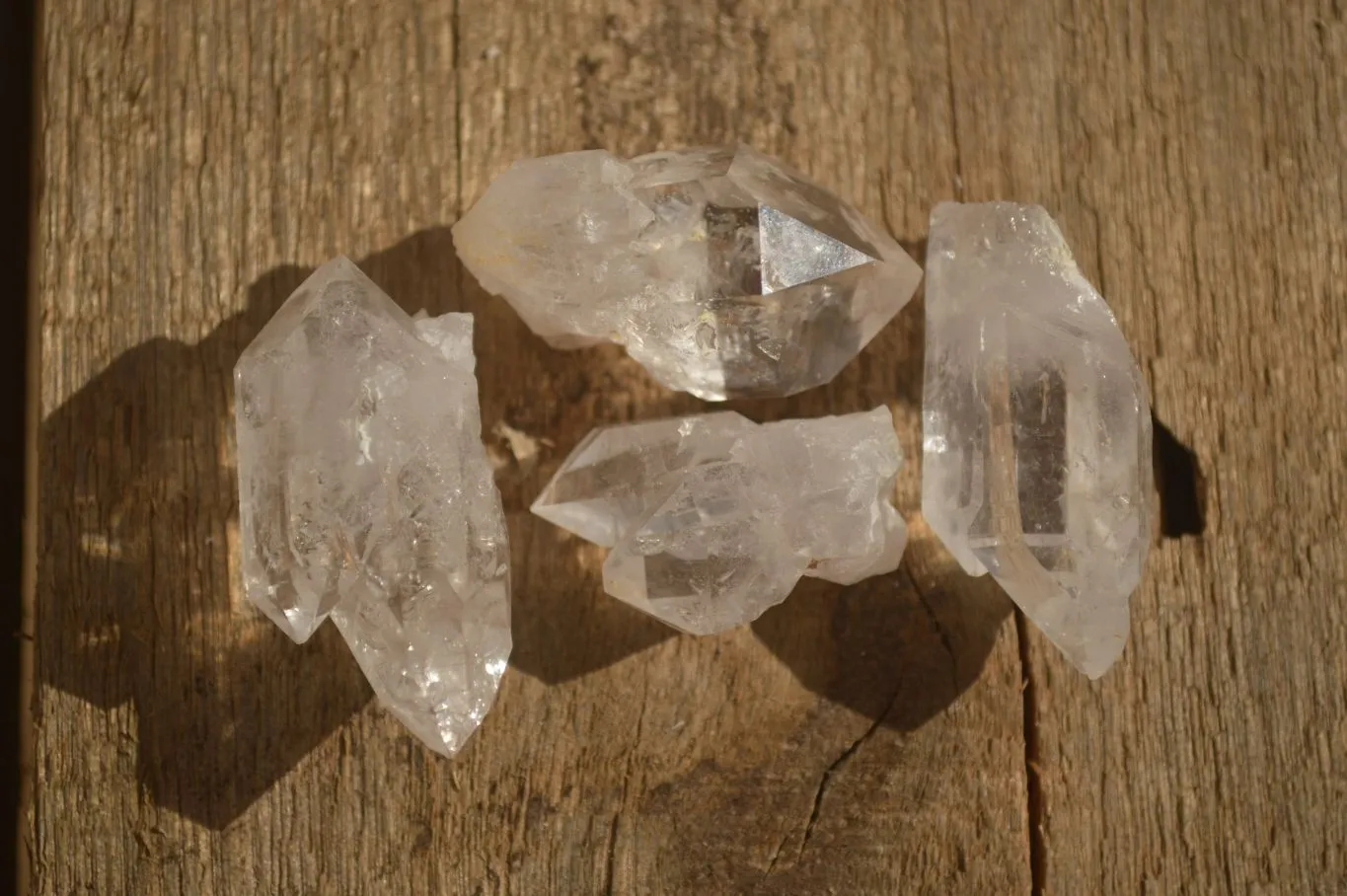Natural Small Semi Optic Clear Brandberg Quartz Crystals x 70 From Brandberg, Namibia