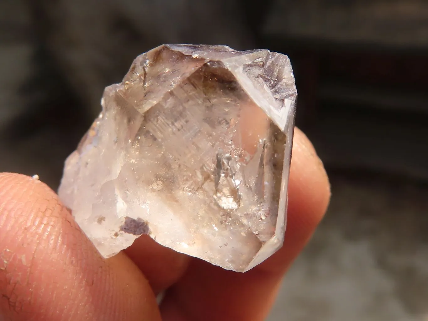 Natural Smokey Window Brandberg Quartz Crystals x 35 From Brandberg, Namibia