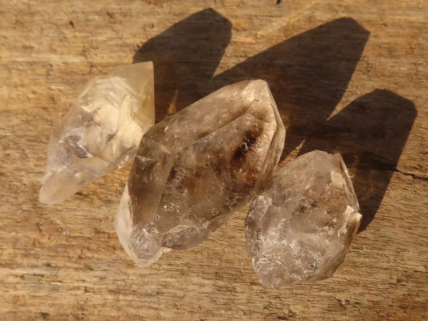 Natural Smokey Window Brandberg Quartz Crystals x 35 From Brandberg, Namibia