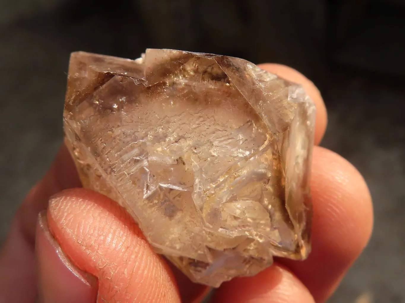 Natural Smokey Window Brandberg Quartz Crystals x 35 From Brandberg, Namibia