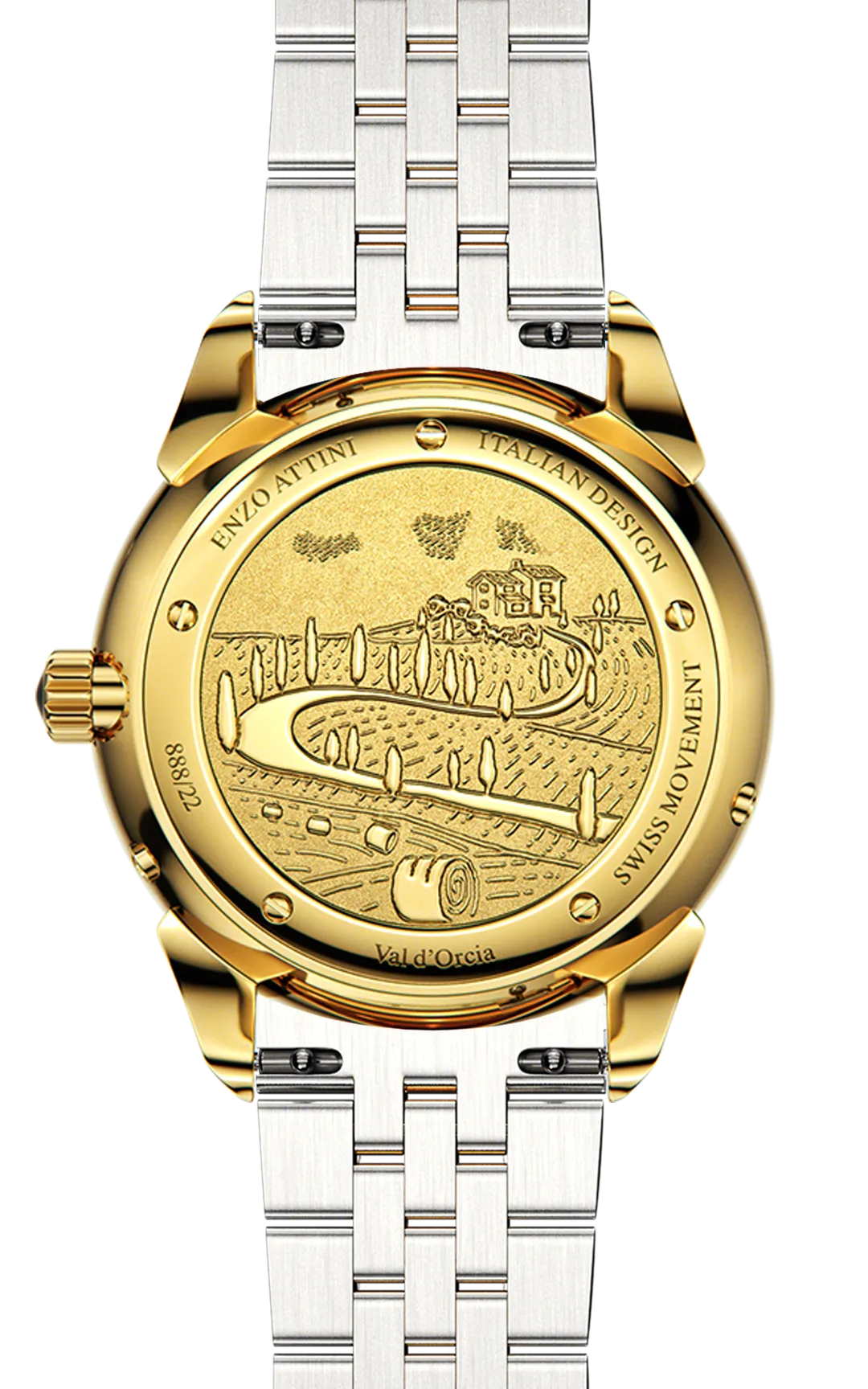 New Val d'Orcia - President Bracelet / Swiss Movement.