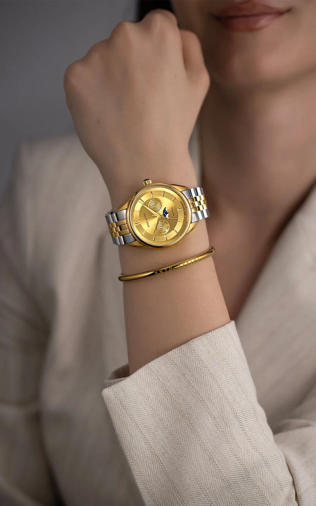 New Val d'Orcia - President Bracelet / Swiss Movement.
