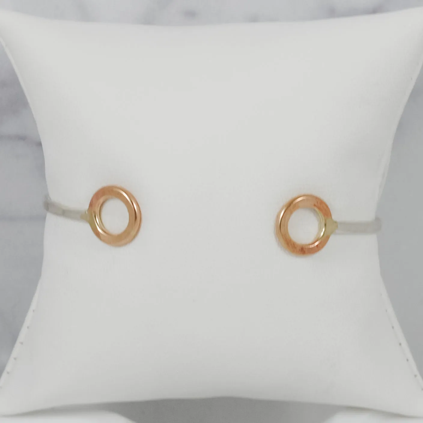 Open Circle Cuff - mixed metals