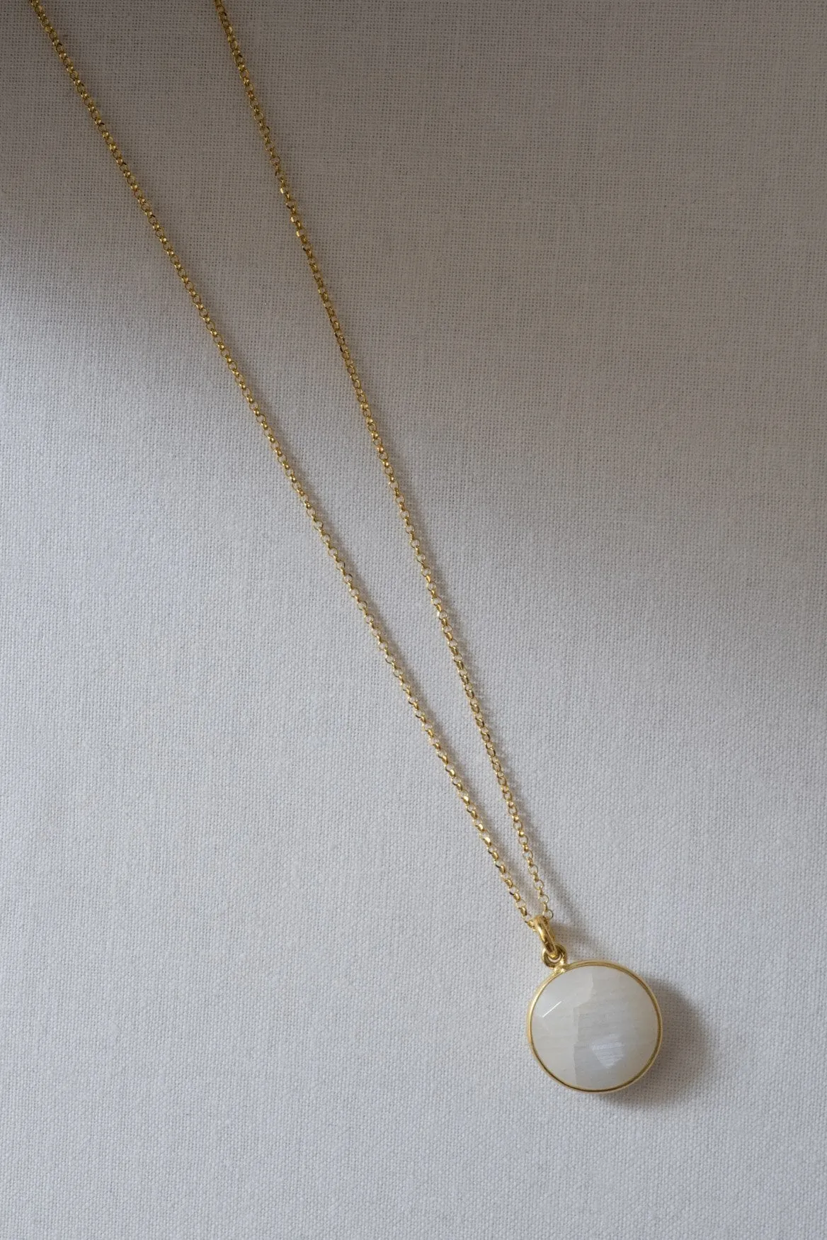PAPERCLIP   MOONSTONE NECKLACE | SET