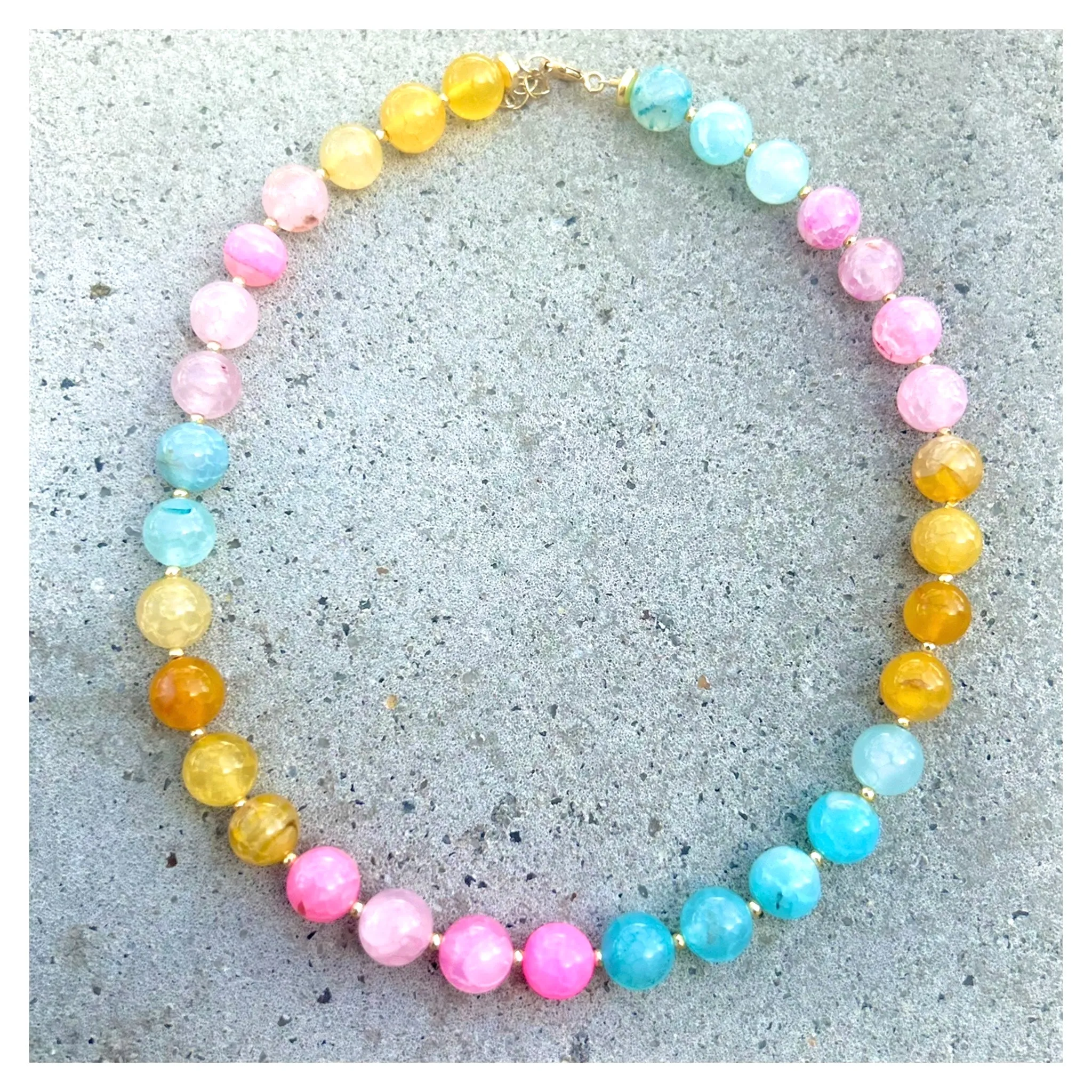 Pastels Multi Large Dragibus Necklace