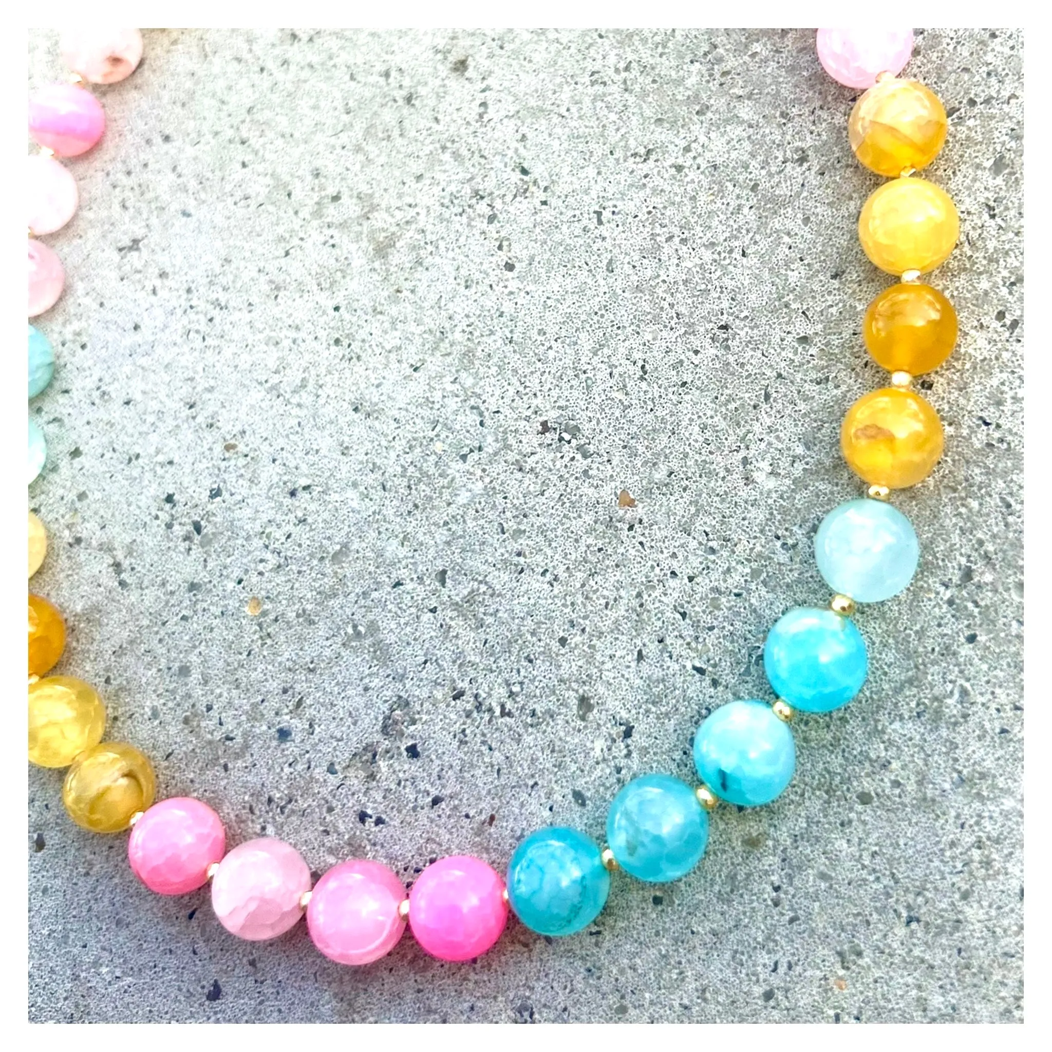 Pastels Multi Large Dragibus Necklace