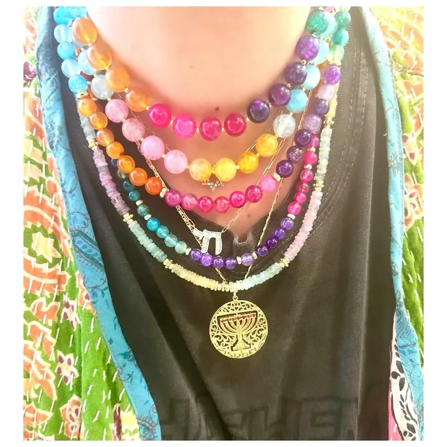 Pastels Multi Large Dragibus Necklace