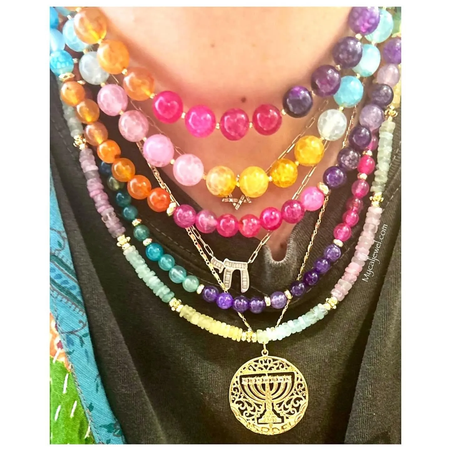 Pastels Multi Large Dragibus Necklace