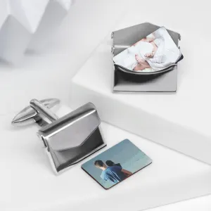 Personalised Photo Envelope Cufflinks - seconds