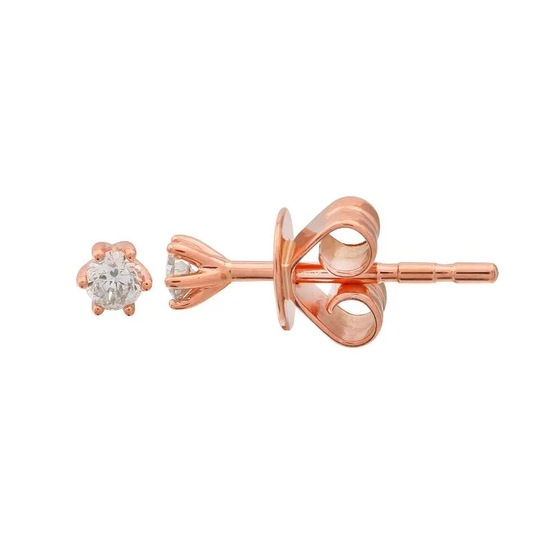 Petite Diamond Solitaire Studs