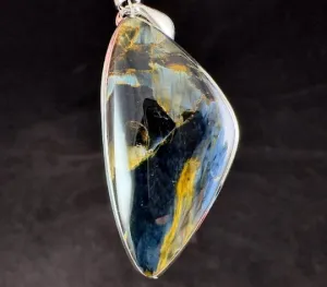 PIETERSITE Crystal Pendant - Top Grade AA, Sterling Silver - Fine Jewelry, Healing Crystals and Stones, 54143