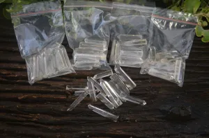 Polished A Grade Clear Quartz Crystal Points - Sold per (0.90g - 14 per pack) - From Madagascar