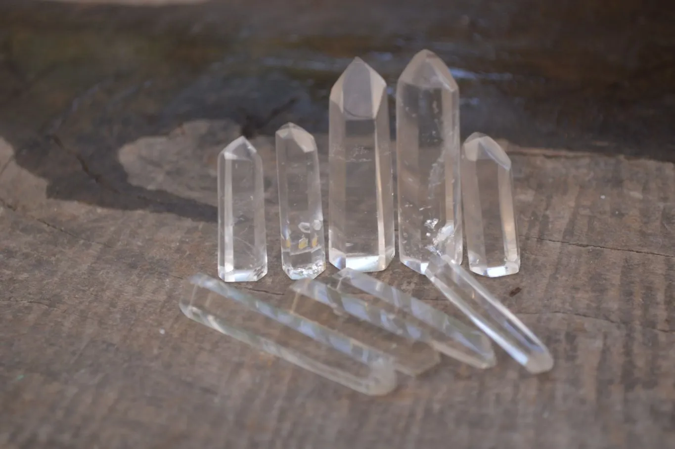Polished A Grade Clear Quartz Crystal Points - Sold per (0.90g - 14 per pack) - From Madagascar