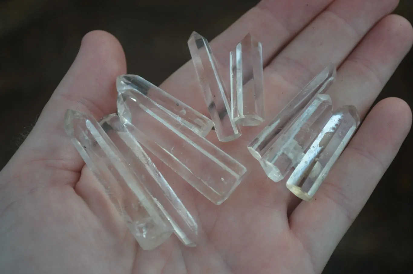 Polished A Grade Clear Quartz Crystal Points - Sold per (0.90g - 14 per pack) - From Madagascar