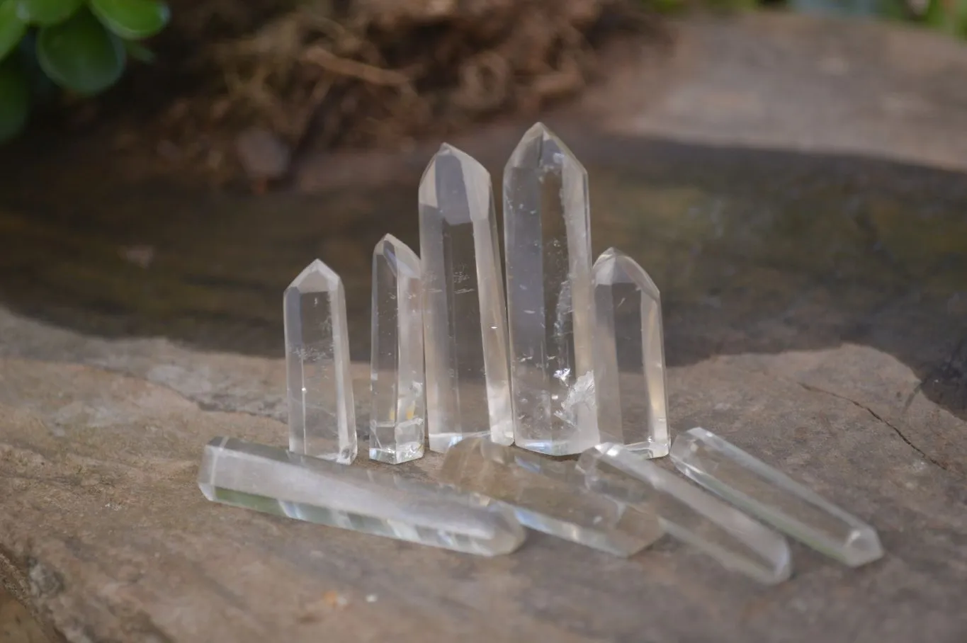 Polished A Grade Clear Quartz Crystal Points - Sold per (0.90g - 14 per pack) - From Madagascar